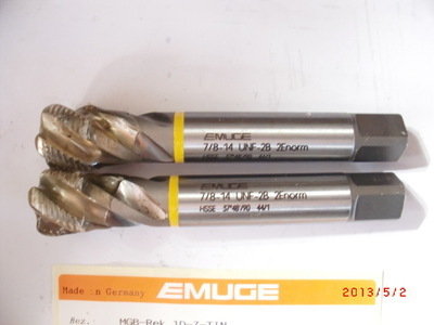【供應德國EMUGE美制細牙螺旋絲錐7/8-14UNF C0501000.5051】價格,廠家,圖片,其他切削刀具,上海彥鑫機械工具-